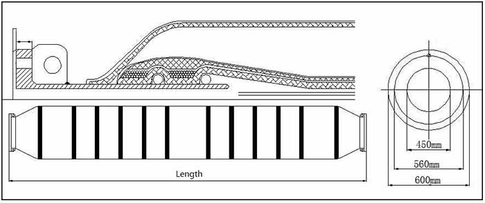 Drawing for DN450 Dredging Self Floating Rubber Hose.jpg